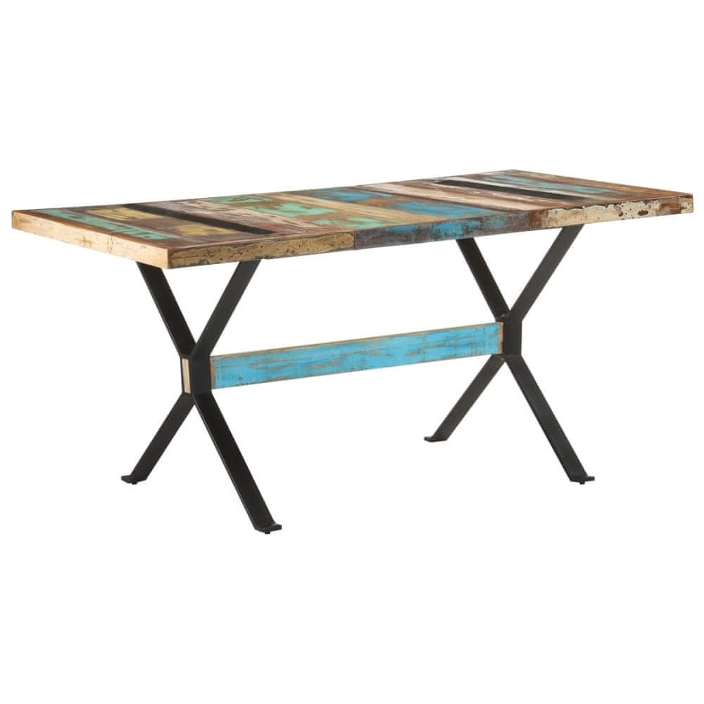 Petromila vidaXL Jedálenský stôl 160x80x76 cm, recyklovaný masív
